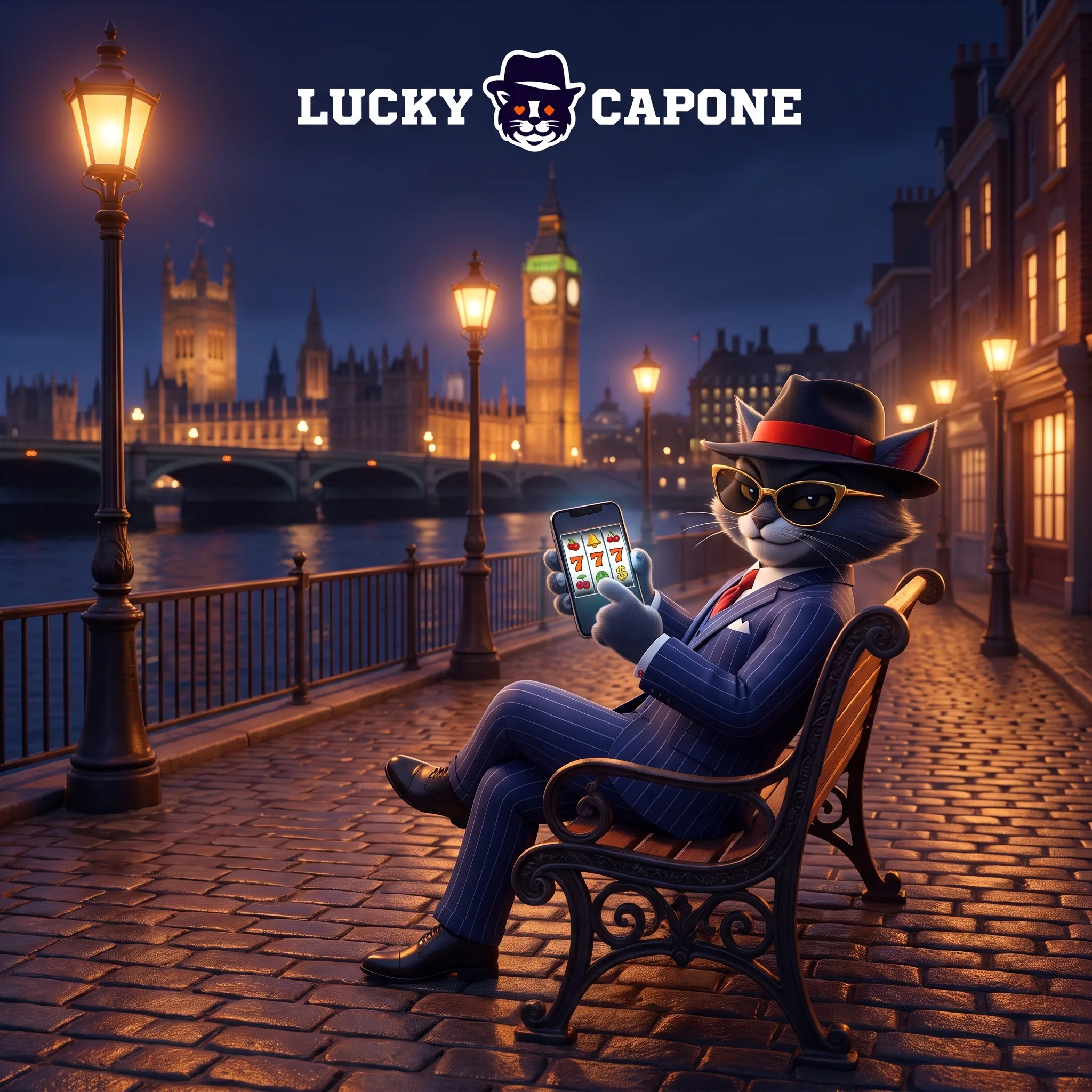 Lucky Capone mobile play illustration