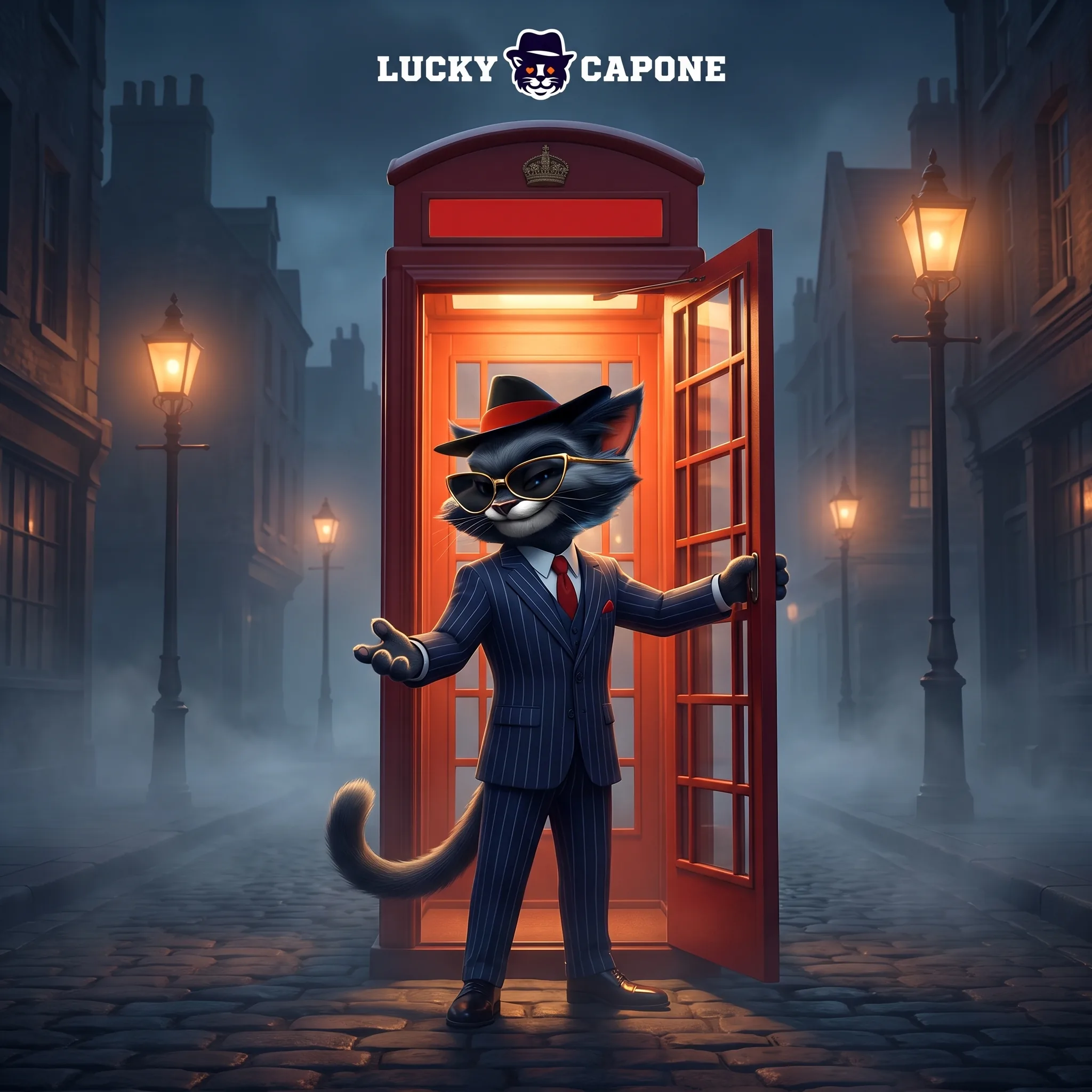 Lucky Capone account registration illustration
